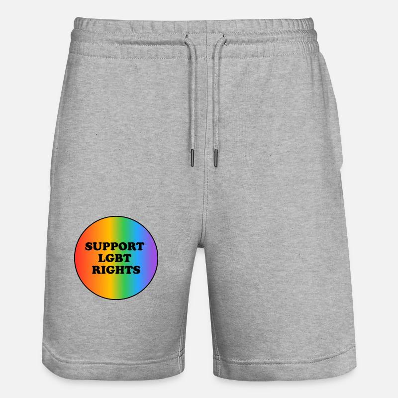 Soutenez les droits des LGBT - Short de jogging bio TRAINER Stanley/Stella unisexe - gris chiné