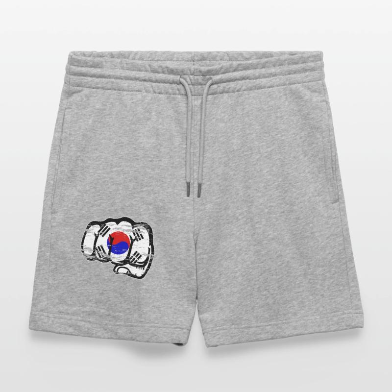 Drapeau de la Corée du Sud Main Poing Utilisé Short de jogging bio TRAINER Stanley/Stella unisexe