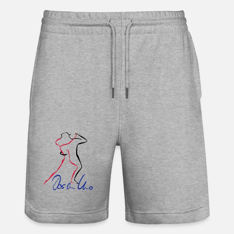 Tango Dos en Uno - Stanley/Stella Unisex Bio Joggingshorts Trainer - Grau meliert