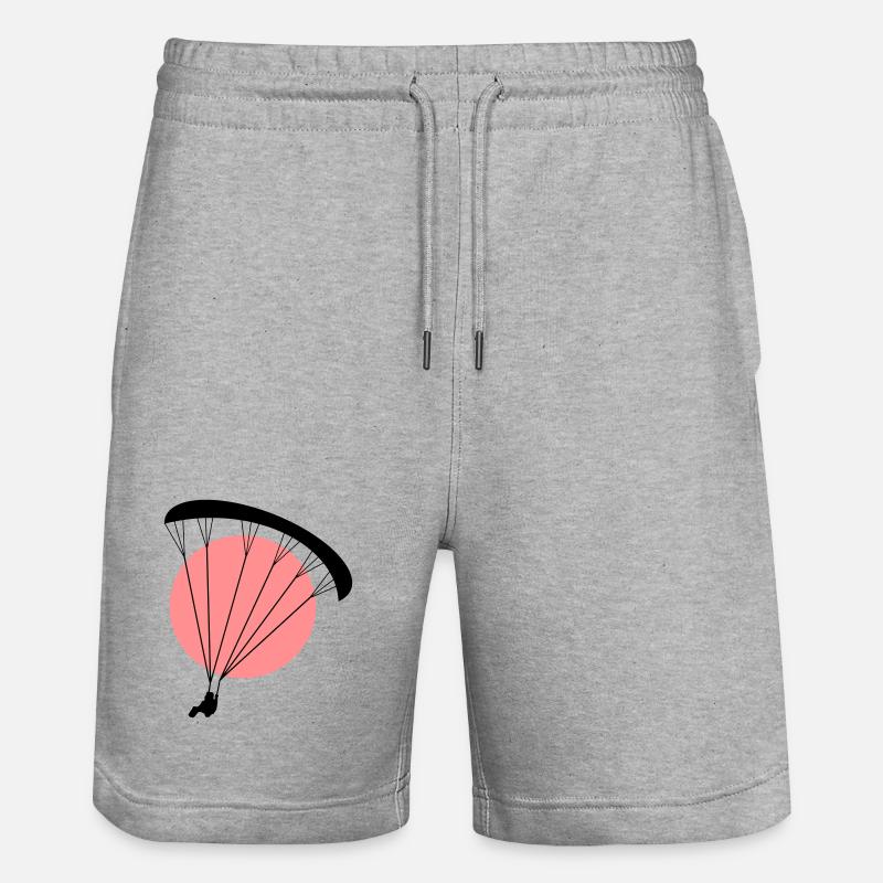 Paraglider Sunset Vector - Short de jogging bio TRAINER Stanley/Stella unisexe - gris chiné