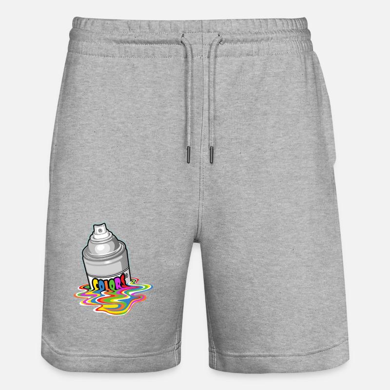 Melting spray - Short de jogging bio TRAINER Stanley/Stella unisexe - gris chiné
