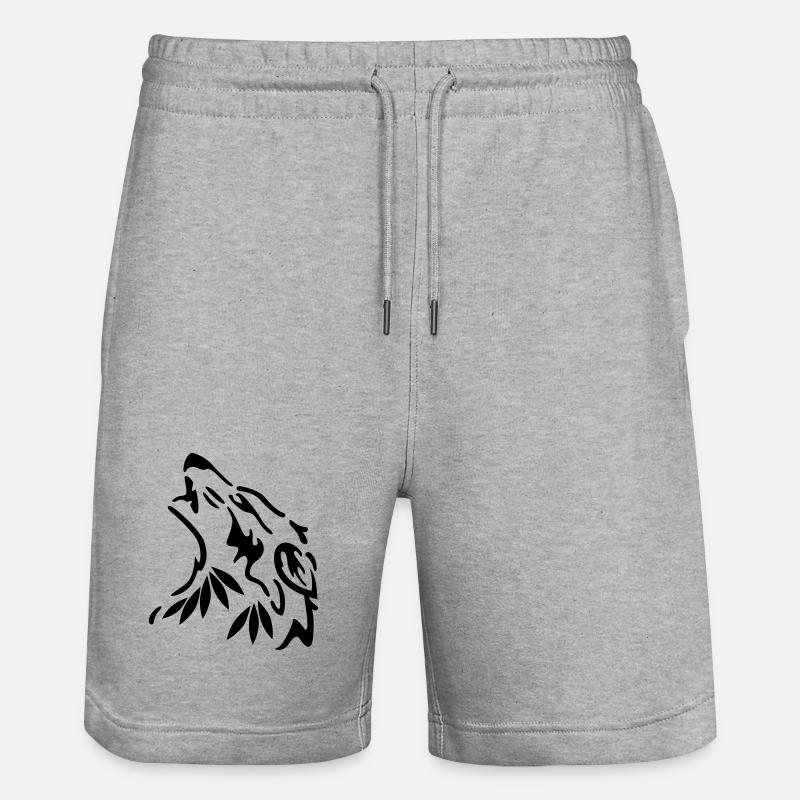loup - Short de jogging bio TRAINER Stanley/Stella unisexe - gris chiné