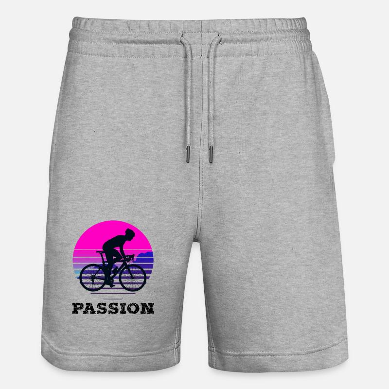 cyclisme - Short de jogging bio TRAINER Stanley/Stella unisexe - gris chiné