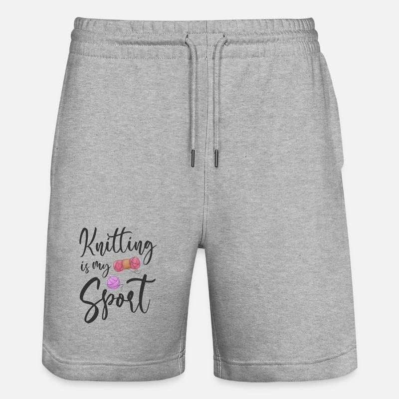 Tricoteuse - Short de jogging bio TRAINER Stanley/Stella unisexe - gris chiné