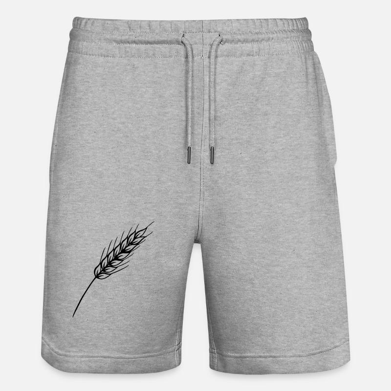 Tige fine à grain - Short de jogging bio TRAINER Stanley/Stella unisexe - gris chiné