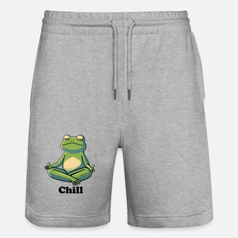 Grenouille réfrigérée - Short de jogging bio TRAINER Stanley/Stella unisexe - gris chiné