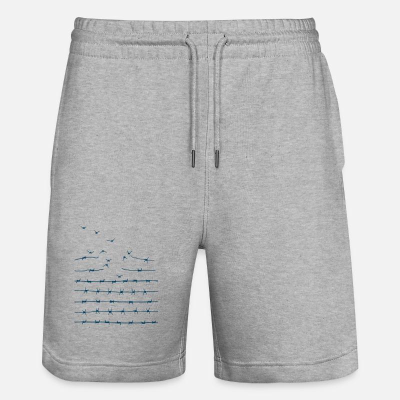 Libérez-vous - Short de jogging bio TRAINER Stanley/Stella unisexe - gris chiné