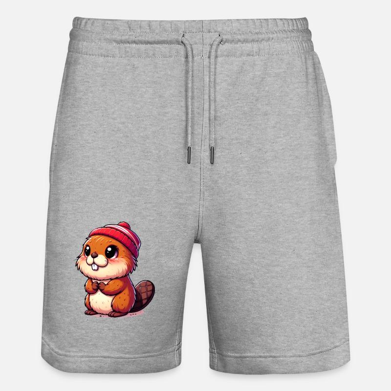 Castor - Short de jogging bio TRAINER Stanley/Stella unisexe - gris chiné