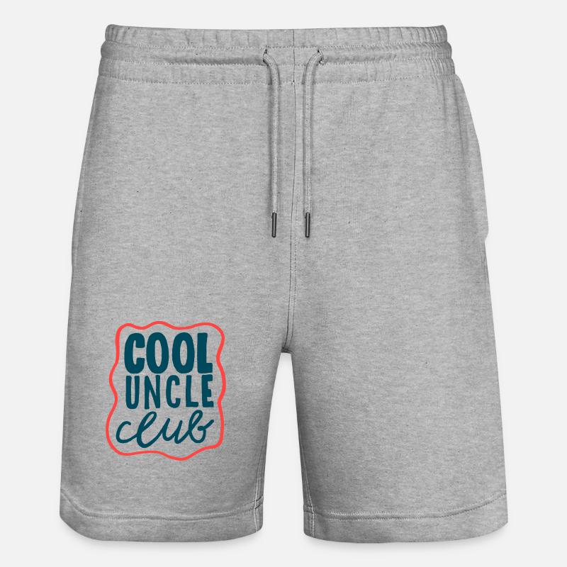 Cool Uncle Club - Déclaration de Cooles - Short de jogging bio TRAINER Stanley/Stella unisexe - gris chiné