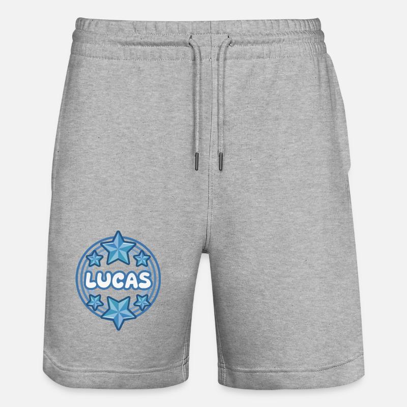 Lucas comme nom - Short de jogging bio TRAINER Stanley/Stella unisexe - gris chiné