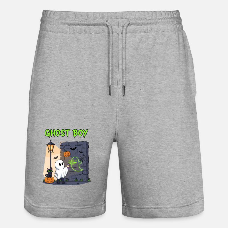 Ghost Boy Halloween Graffiti - Short de jogging bio TRAINER Stanley/Stella unisexe - gris chiné