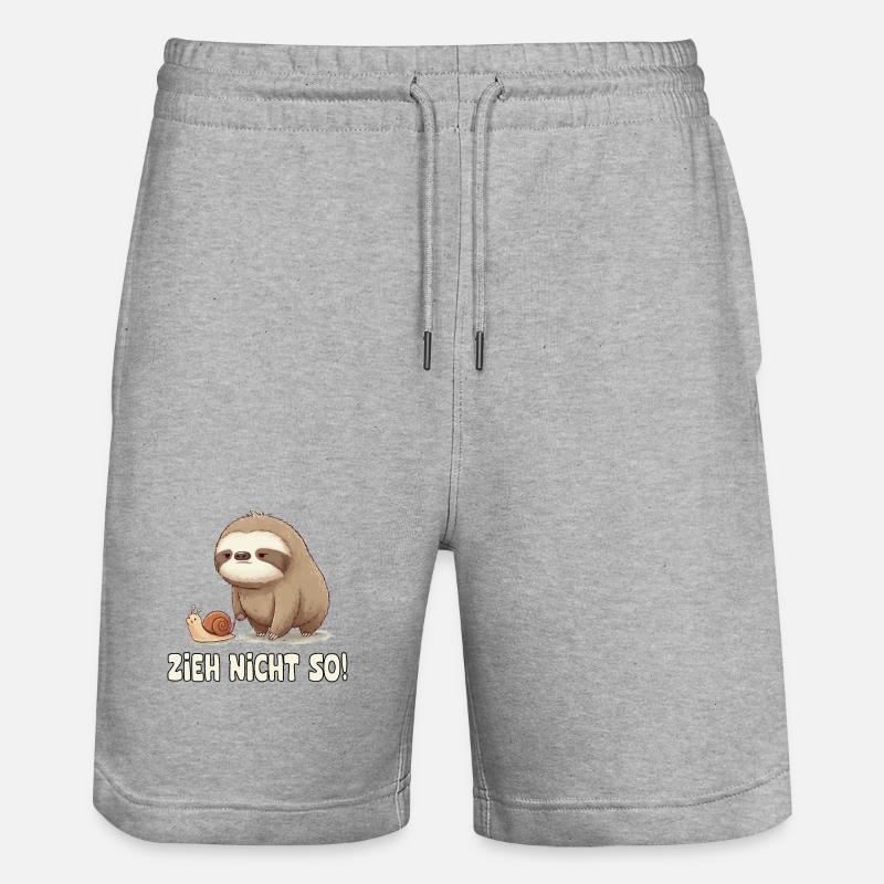 Pull Not So Sloth Cartoon - Short de jogging bio TRAINER Stanley/Stella unisexe - gris chiné
