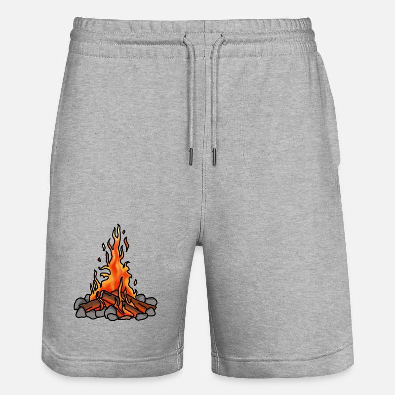 Feu de camp - Short de jogging bio TRAINER Stanley/Stella unisexe - gris chiné