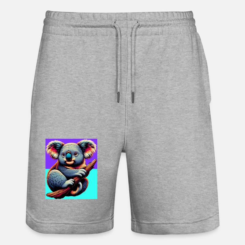 Koala - Short de jogging bio TRAINER Stanley/Stella unisexe - gris chiné