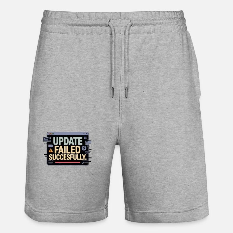 update-failed-successfully - Stanley/Stella Unisex Bio Joggingshorts Trainer  - Grau meliert
