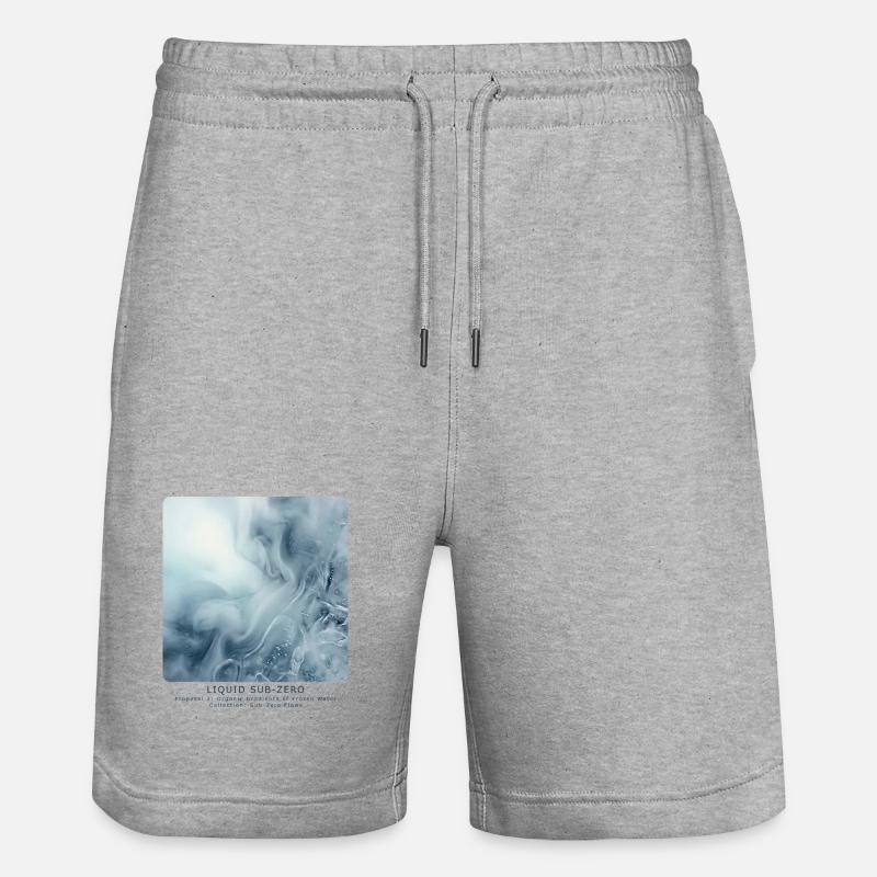 Liquid Sub-Zero - Stanley/Stella Trainer Unisex Organic Jogging Shorts - heather grey