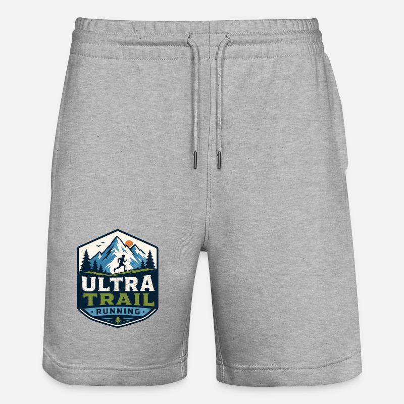 Ultra-Trailrunning - Stanley/Stella Unisex Bio Joggingshorts Trainer  - Grau meliert