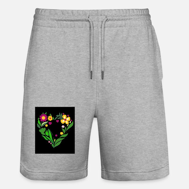 coeur - Short de jogging bio TRAINER Stanley/Stella unisexe - gris chiné