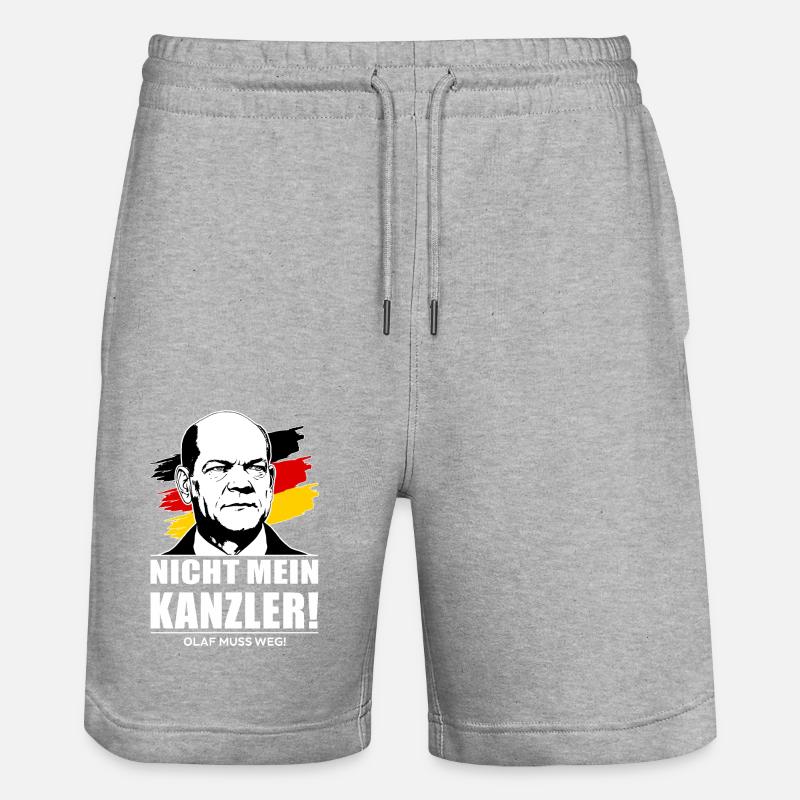 Pas ma chancelière - Short de jogging bio TRAINER Stanley/Stella unisexe - gris chiné