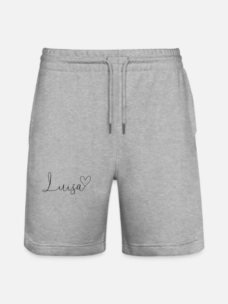 Luisa Nom Prénom Fille - Short de jogging bio TRAINER Stanley/Stella unisexe - gris chiné