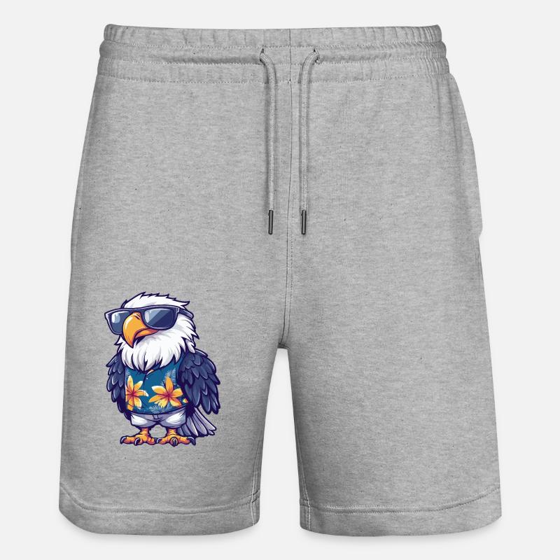 Eagle Comique Drôle d’été - Short de jogging bio TRAINER Stanley/Stella unisexe - gris chiné