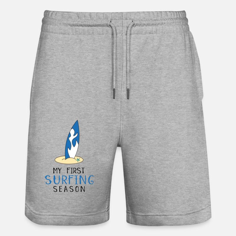 surfeur - Short de jogging bio TRAINER Stanley/Stella unisexe - gris chiné