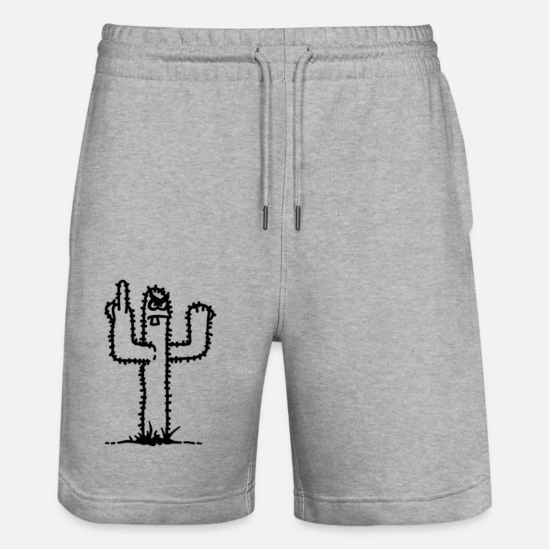 cactus - Short de jogging bio TRAINER Stanley/Stella unisexe - gris chiné