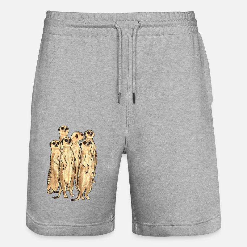 Conception de suricate / suricate - Short de jogging bio TRAINER Stanley/Stella unisexe - gris chiné