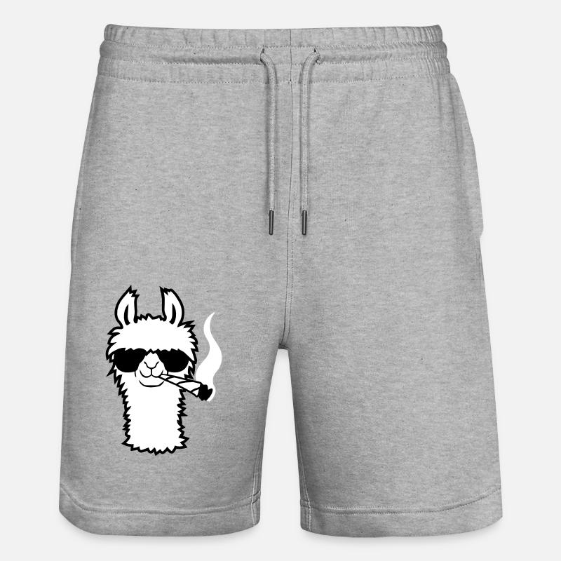 Lama Avec Joint - Short de jogging bio TRAINER Stanley/Stella unisexe - gris chiné