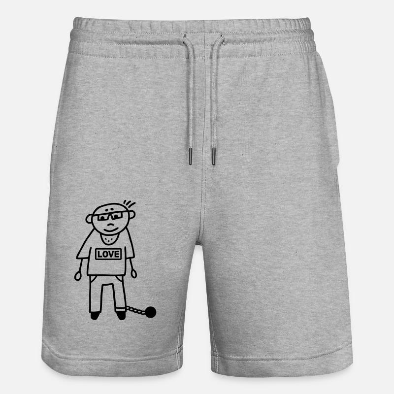 Prisonnier Condamné Mari - Prisonnier - Short de jogging bio TRAINER Stanley/Stella unisexe - gris chiné