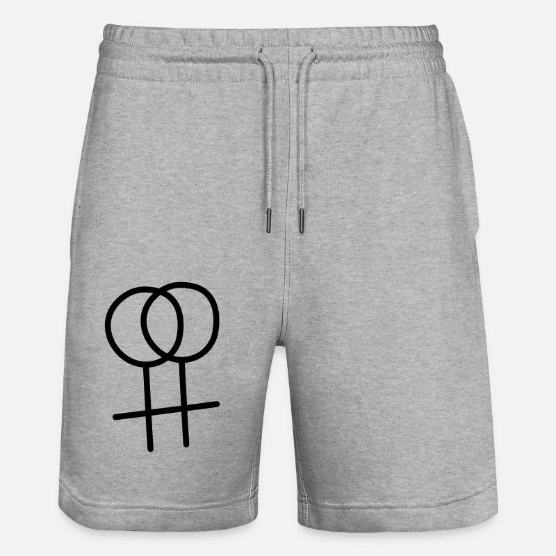 Lesbienne 1 - Short de jogging bio TRAINER Stanley/Stella unisexe - gris chiné
