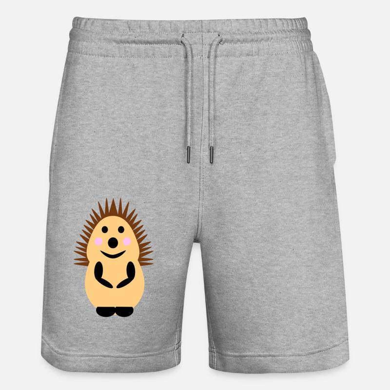 Hérisson debout - Short de jogging bio TRAINER Stanley/Stella unisexe - gris chiné