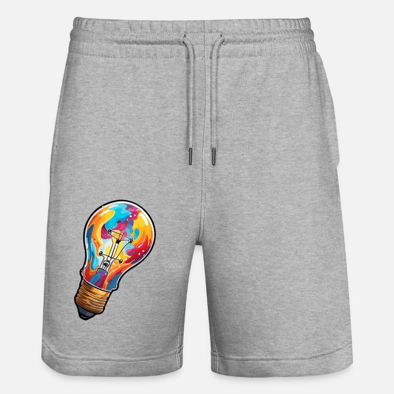 Ampoule / Ampoule / Luminosité / Lumière - Short de jogging bio TRAINER Stanley/Stella unisexe - gris chiné