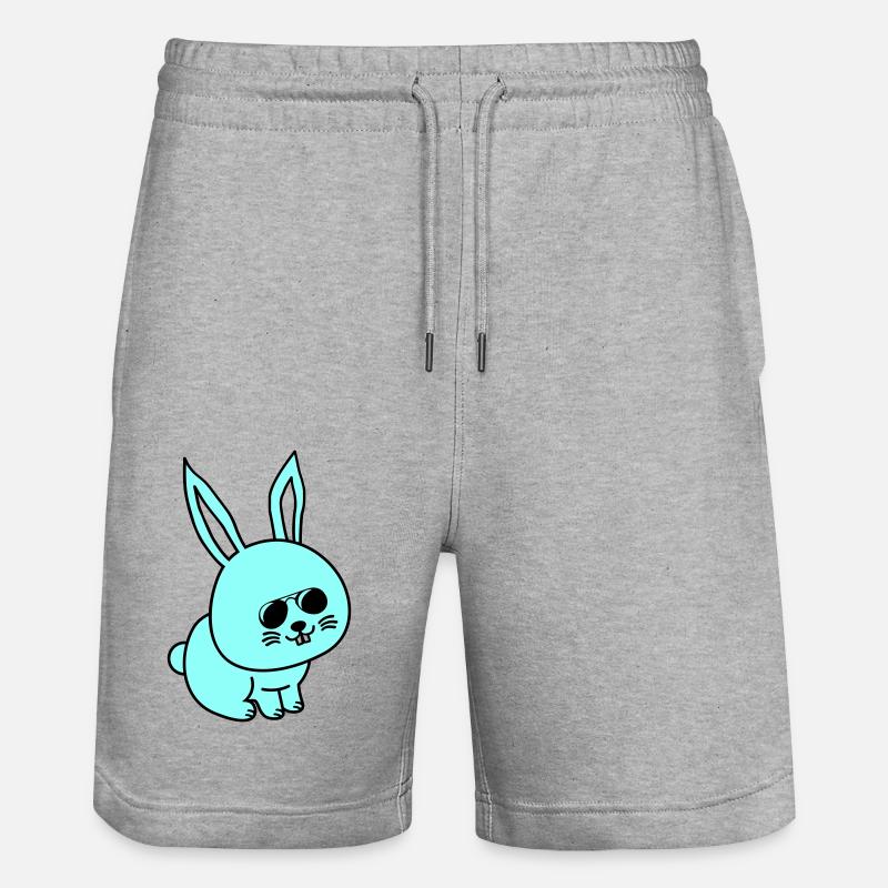 Lapin Bande Dessinée Cool - Short de jogging bio TRAINER Stanley/Stella unisexe - gris chiné