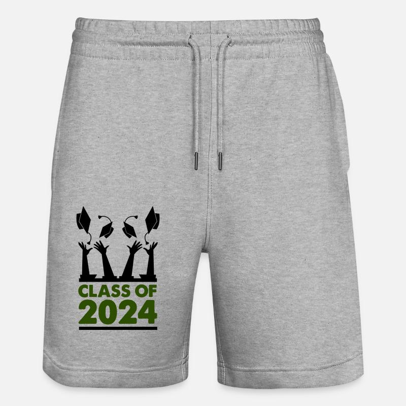 Classe de 2024 - Short de jogging bio TRAINER Stanley/Stella unisexe - gris chiné