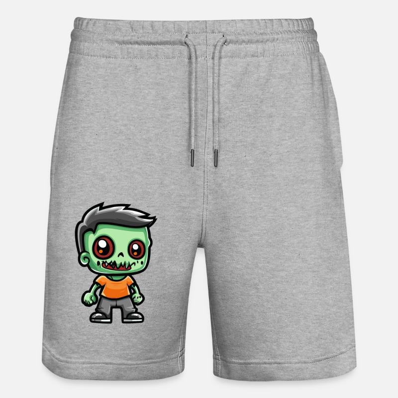 Zombie Halloween Effrayant - Short de jogging bio TRAINER Stanley/Stella unisexe - gris chiné