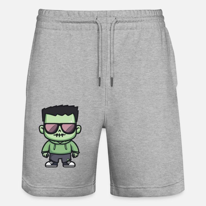 Zombie Halloween Cool - Short de jogging bio TRAINER Stanley/Stella unisexe - gris chiné