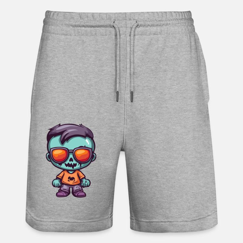 Zombie Halloween Cool - Short de jogging bio TRAINER Stanley/Stella unisexe - gris chiné