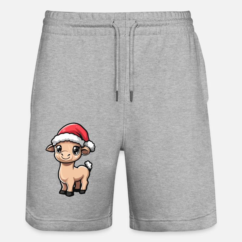 Noël à dos de chameau - Short de jogging bio TRAINER Stanley/Stella unisexe - gris chiné