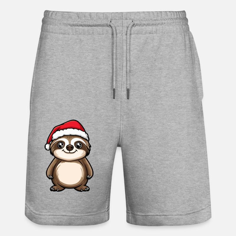 Noël caméléon - Short de jogging bio TRAINER Stanley/Stella unisexe - gris chiné