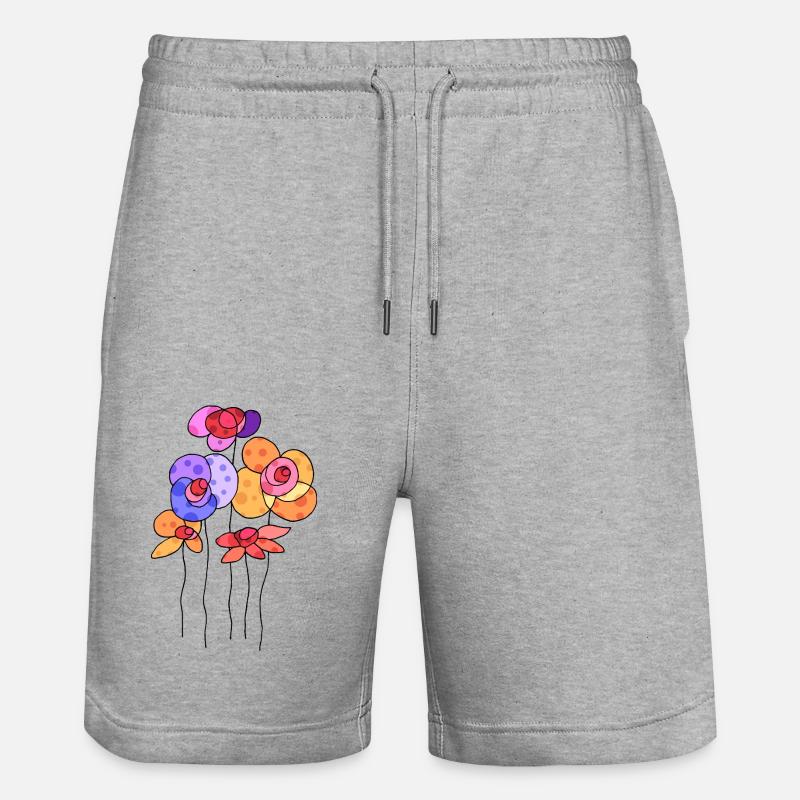 Fleur - Short de jogging bio TRAINER Stanley/Stella unisexe - gris chiné