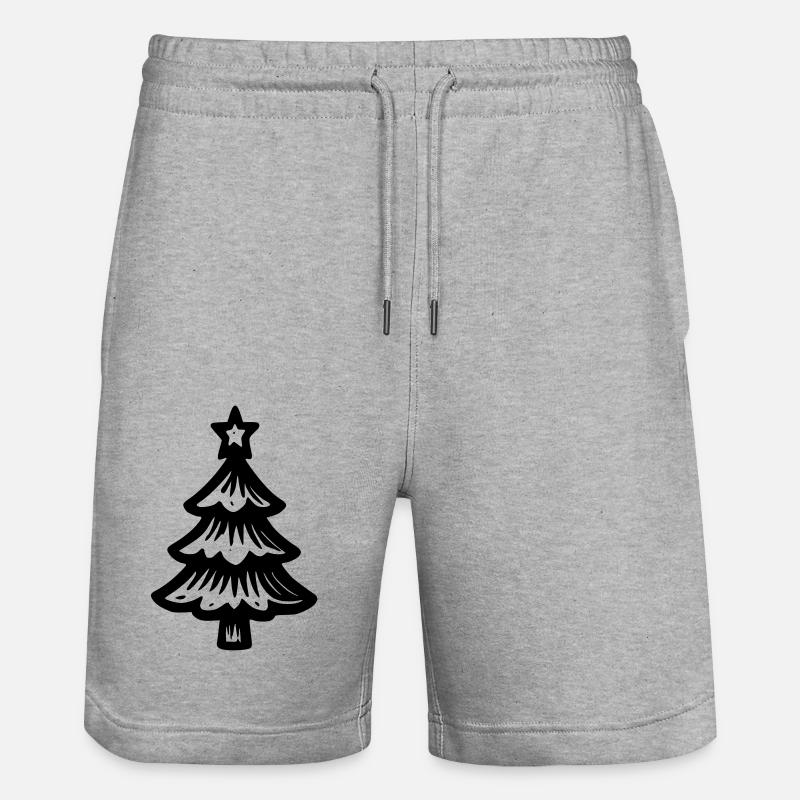 Sapin de Noel - Short de jogging bio TRAINER Stanley/Stella unisexe - gris chiné