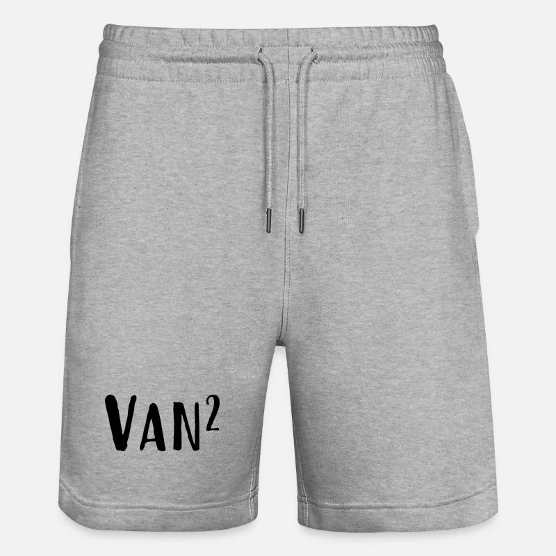 VAN² - Stanley/Stella Unisex Bio Joggingshorts Trainer  - Grau meliert