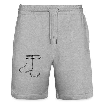 gummistiefel - Short de jogging bio TRAINER Stanley/Stella unisexe - gris chiné - Devant - Nik (191cm) & Marisol (170cm)