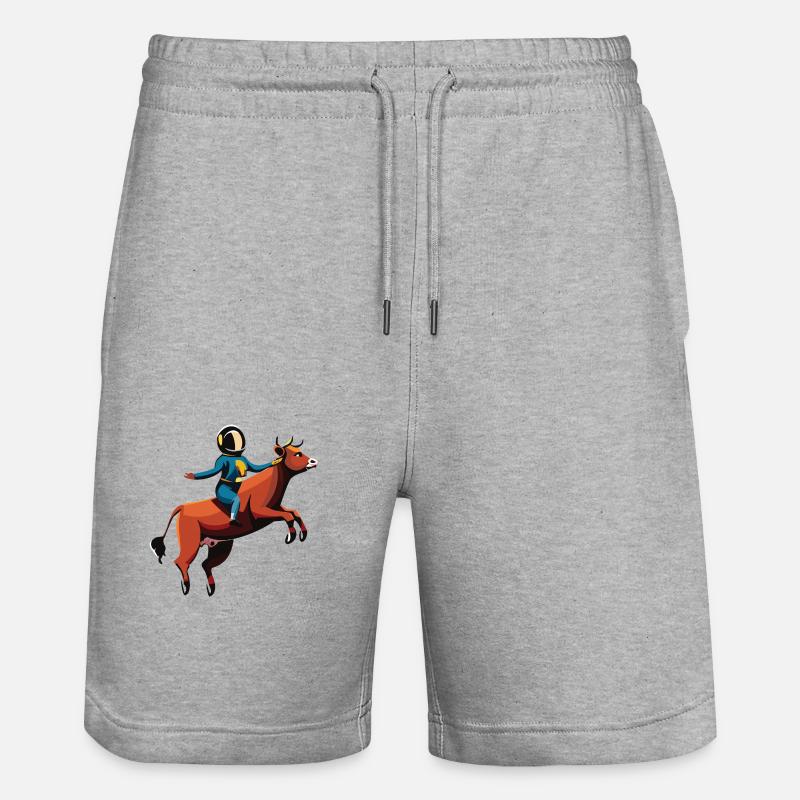 Chevauchée d’Austronaute - Short de jogging bio TRAINER Stanley/Stella unisexe - gris chiné