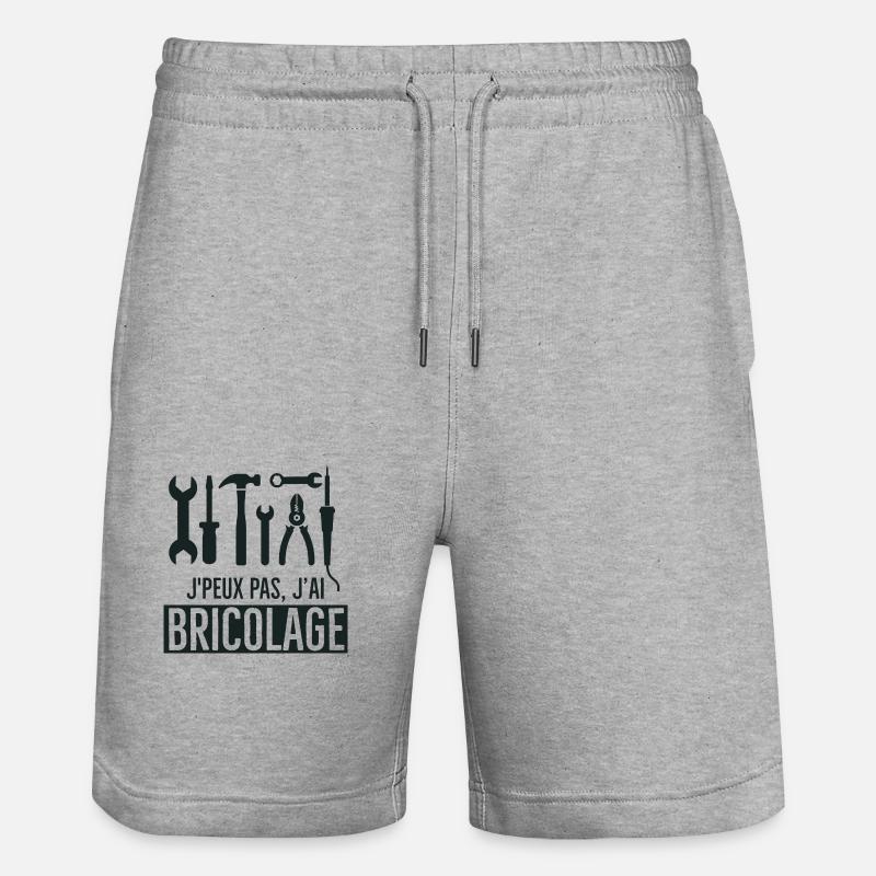 Humour bricolage - Short de jogging bio TRAINER Stanley/Stella unisexe - gris chiné