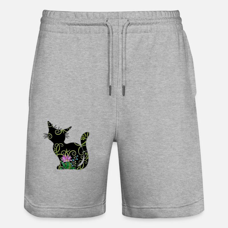 Chat - Short de jogging bio TRAINER Stanley/Stella unisexe - gris chiné