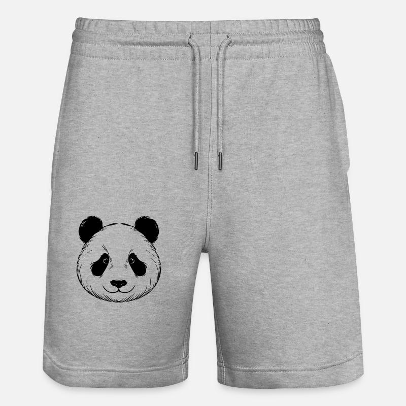 Panda - Short de jogging bio TRAINER Stanley/Stella unisexe - gris chiné