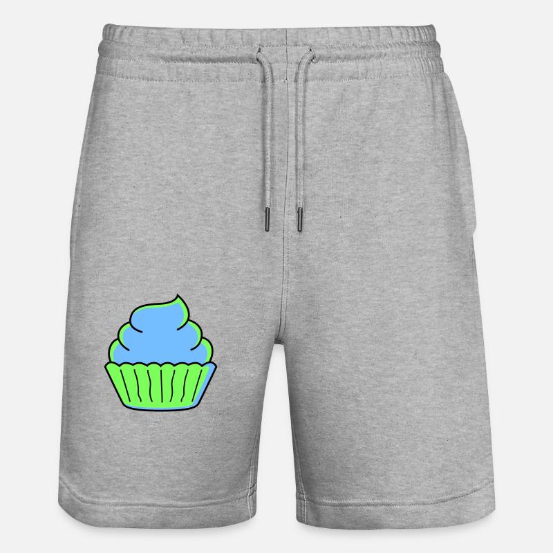 cupcake - Stanley/Stella Trainer Unisex Organic Jogging Shorts - heather grey