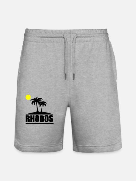 Rhodes - Stanley/Stella Trainer Unisex Organic Jogging Shorts - heather grey